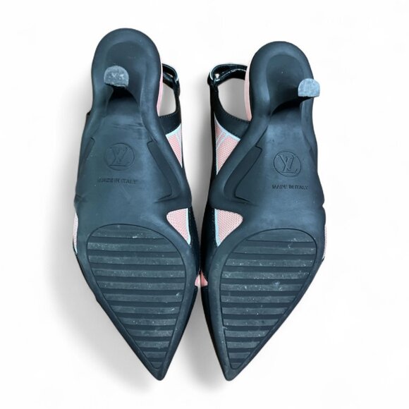 Louis Vuitton Archlight Slingback Pumps Pink and Black– Size EU 38 / US 8 - Picture 5 of 7